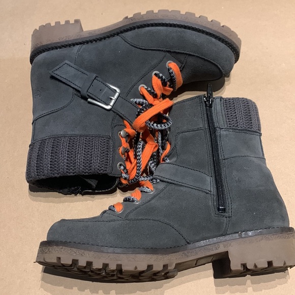 Bos. & Co. Gray Suede Waterproof Size Zip Colony Boots Size 36 US 6 - Picture 3 of 5